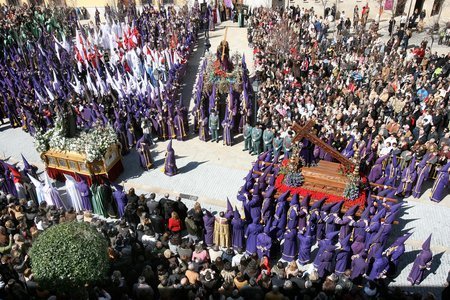 La despedida de Jesús y la Virgen