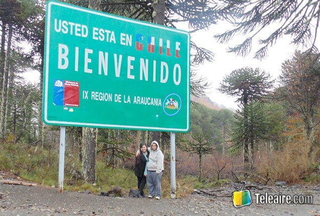 cartel de frontera con Chile