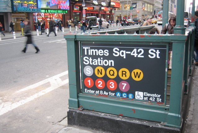 Metro de Nueva York en Times Sq.
