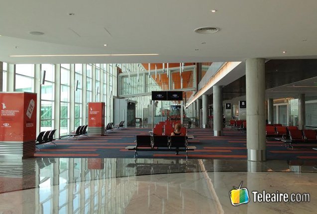 Interior del Aeropuerto de Ezeiza en Argentina