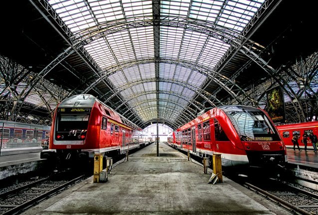 estación de tren en Alemania