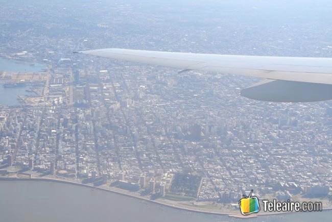 avion desde las alturas