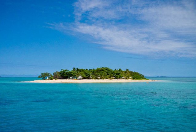 las bellas costas de la isla fiji