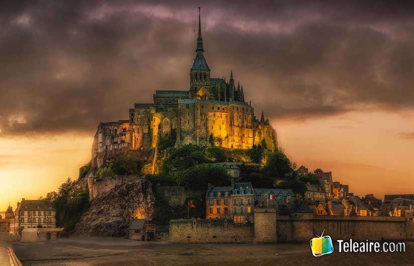 Atardecer en Monte Saint Michel