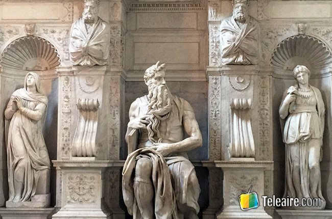 El Moisés de Miguel Ángel está en Roma
