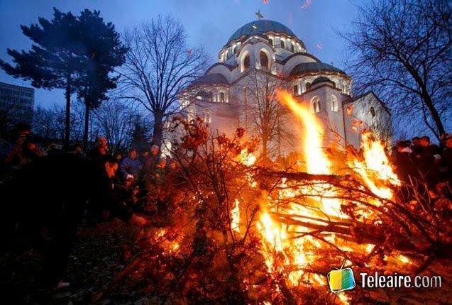 celebracion de la navidad en Belgrado