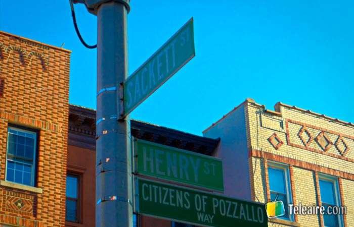 La esquina de la locación de la película Moonstruck en Nueva York