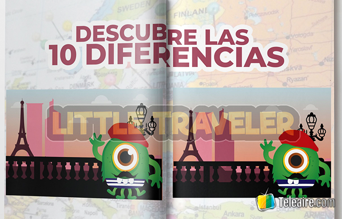 10 diferencias: actividad para viajes con niños 